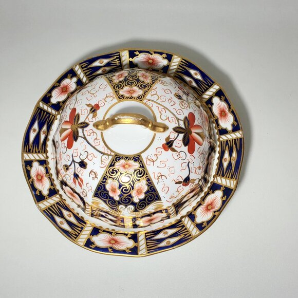 Antique Royal Crown Derby Imari Muffin Dish with Lid 1906 - Picture 3 of 15